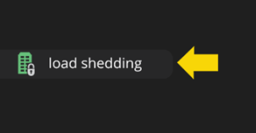 Load shedding