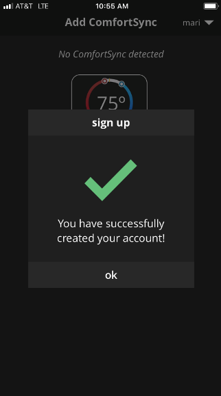 Mobile New Account Success